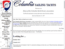 Tablet Screenshot of columbia-yachts.com